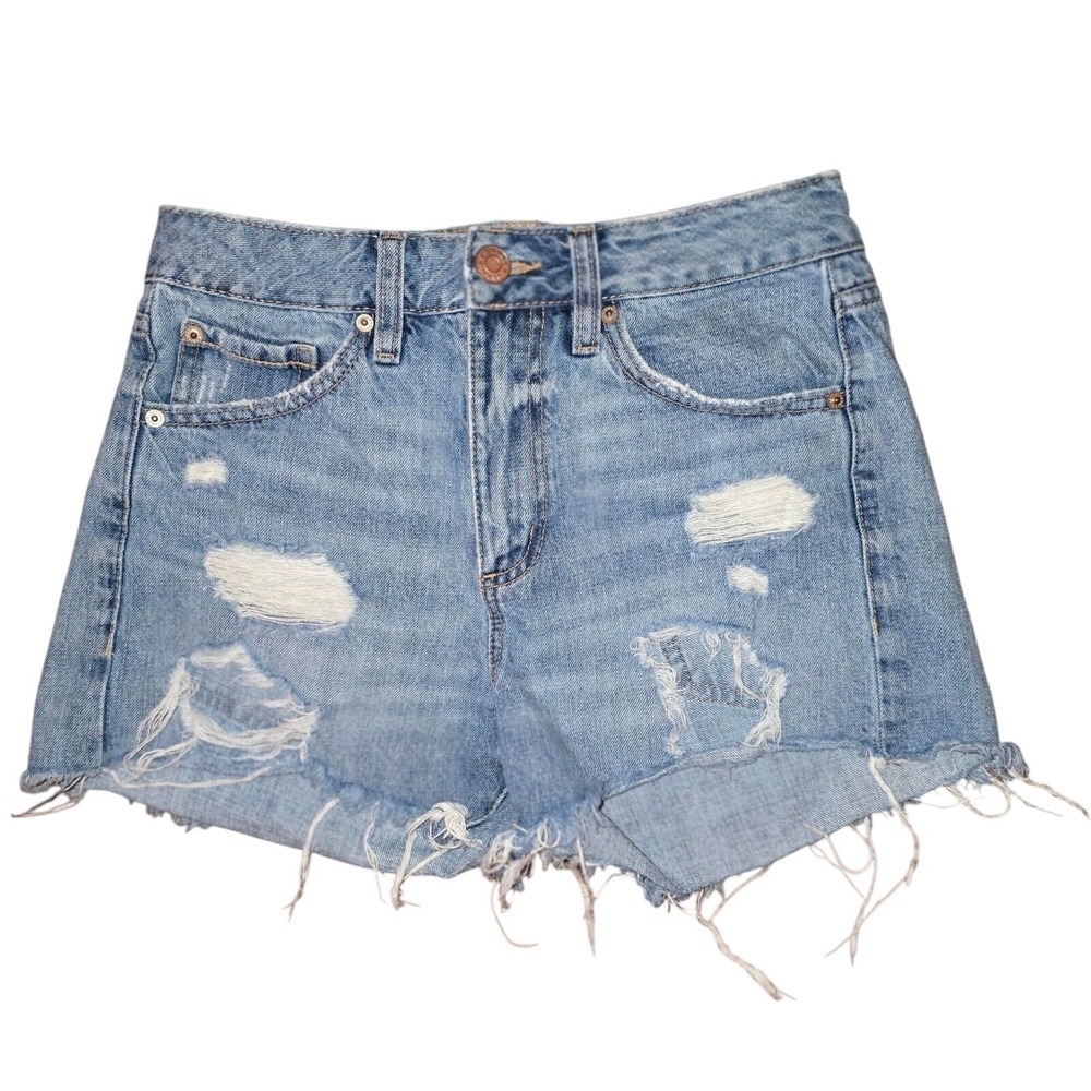 Garage Distressed Booty Denim Jean Shorts Womens Size 3 Daisy Dukes 000275